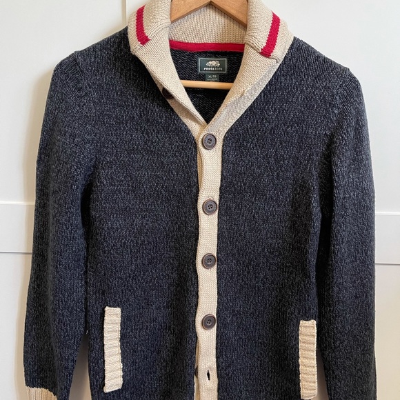 Roots Kids Cabin Shawl Sweater XL - Picture 1 of 5